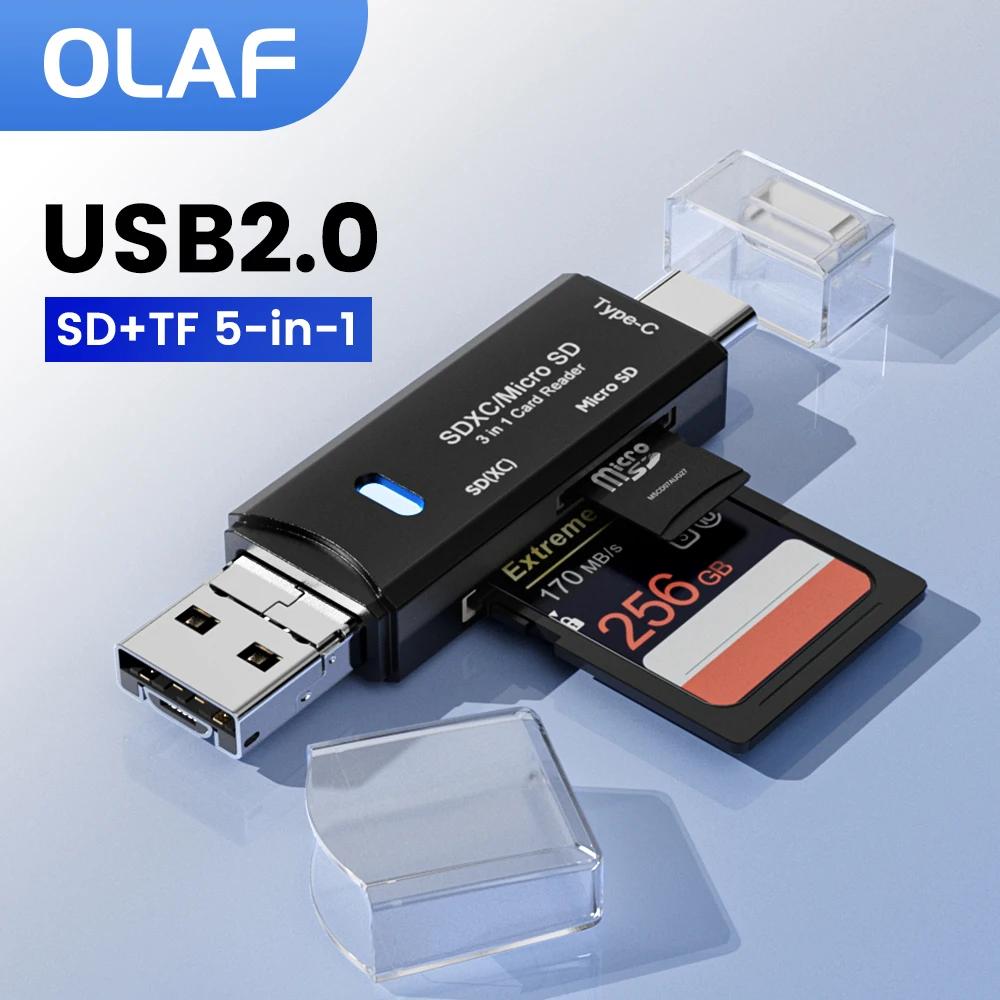 Olaf USB 2.0 ī , ũ SD TF ޸ ī б ,  C Ÿ ī , ȭ PC Ʈ ׼
